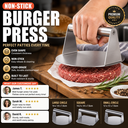 🥳HOT SALE🥳💞50K+ SOLD! Burger Press! Non-stick, easy clean & ergonomic. Perfect patties – grab yours! ✅