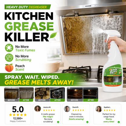 ✨💞50K+ SOLD!🏆Heavy Duty Kitchen Degreaser Spray