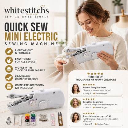 ⏳Limited-time 50% off⏰Mini Electric Sewing Machine – Lightweight, Portable & Easy to Use! 🧵