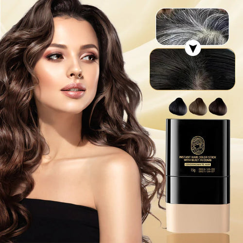 💇‍♀️ 50% OFF NOW!🌸 Instant Hair Color Stick – Built-In Comb & Gray Coverage – Sweat-Resistant & Mess-Free – Temporary Root Touch-Up 💄