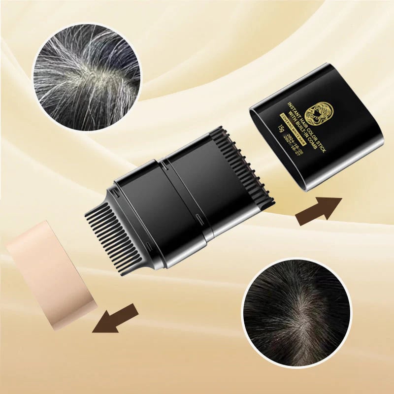 💇‍♀️ 50% OFF NOW!🌸 Instant Hair Color Stick – Built-In Comb & Gray Coverage – Sweat-Resistant & Mess-Free – Temporary Root Touch-Up 💄