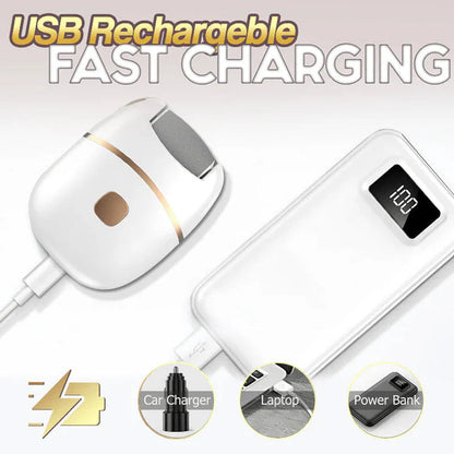 ⏳ Limited-time offer⏳ Rechargeable electric foot file for calluses Two speeds and removable sanding head USB charging Available in four colours