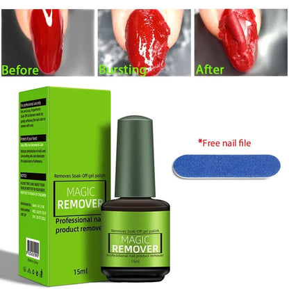 🥳2026 HOT SALE🥳💞50K+ SOLD!🌿🛡️ 50% OFF! Magic Gel Remover – Fast‑acting, gentle on nails. 💎✨