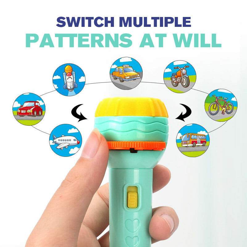 🥳2026 HOT SALE🥳💞50K+ SOLD!🧸🔦 50% OFF! Children‘s Projection Torch – 80 patterns, optical play. Soft light protects eyes. Perfect for bedtime stories & curious minds. 🌙💤