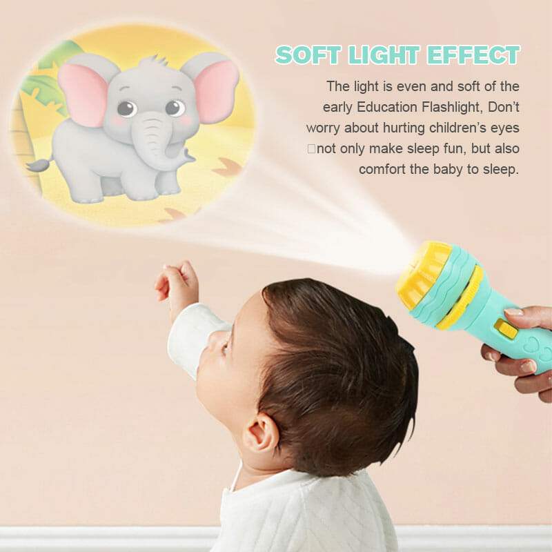 🥳2026 HOT SALE🥳💞50K+ SOLD!🧸🔦 50% OFF! Children‘s Projection Torch – 80 patterns, optical play. Soft light protects eyes. Perfect for bedtime stories & curious minds. 🌙💤
