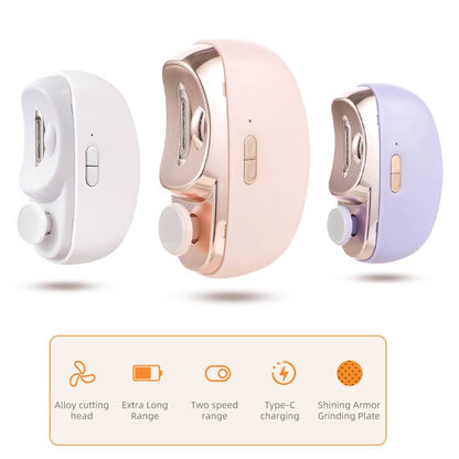 🎁 Perfecto para todas las edades 👵👶 Cortaúñas eléctrico automático 3 en 1 con pulido - 🌟Seguro y conveniente🌟