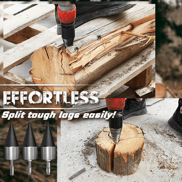 🥳2026 HOT SALE🥳🔧The Professional Upgrade for Firewood Prep. Durable Drill Set Makes Quick Work of Logs. 🛠️⚡