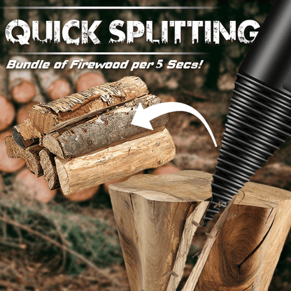 🥳2026 HOT SALE🥳🔧The Professional Upgrade for Firewood Prep. Durable Drill Set Makes Quick Work of Logs. 🛠️⚡