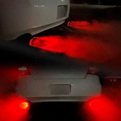 🎉 Car Tuning Carbon Fiber LED Light Emitting Exhaust Pipe (High Temperature Resistant)