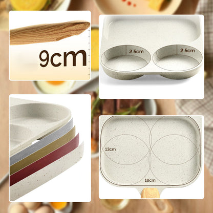 🍳 3-Compartment Non-Stick Pan – Cook 3 Foods at Once