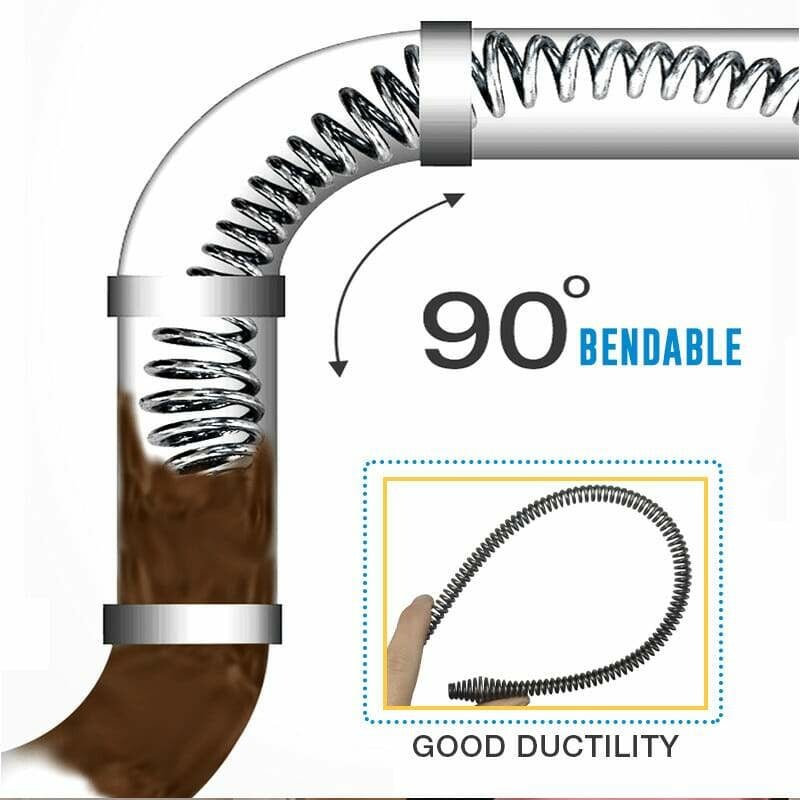🚿 ¡50% DE DESCUENTO! 🎉 Muelle eléctrico para desatascador – Potente, Flexible y Ligero 🪠📦