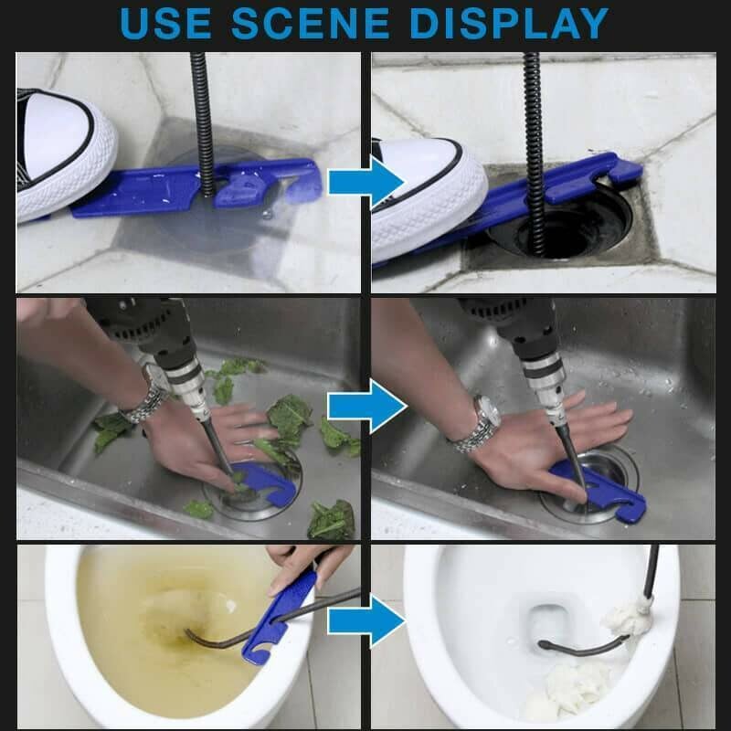 🚿 ¡50% DE DESCUENTO! 🎉 Muelle eléctrico para desatascador – Potente, Flexible y Ligero 🪠📦
