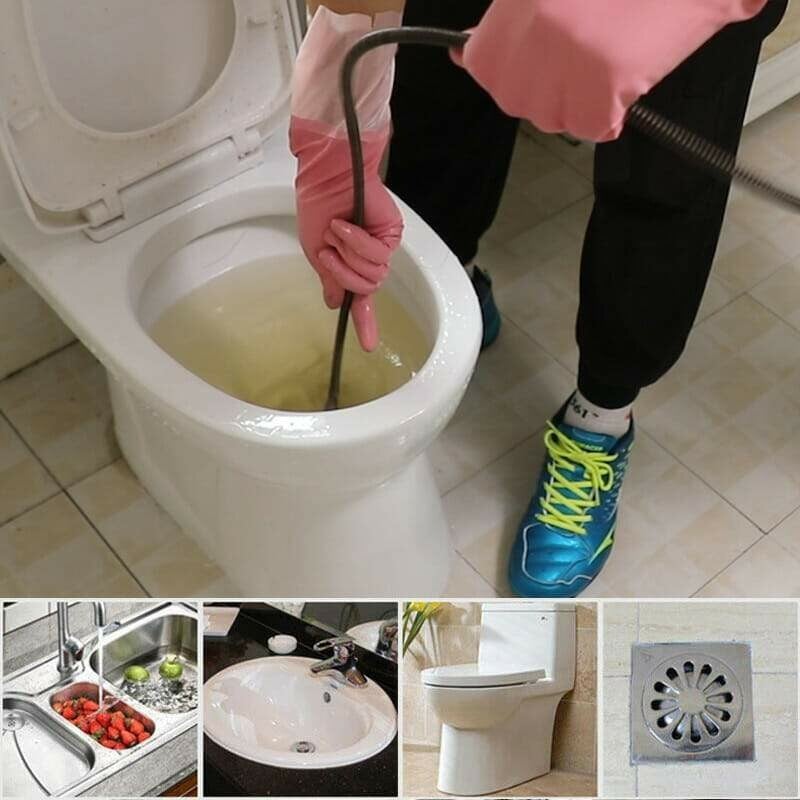 🚿 ¡50% DE DESCUENTO! 🎉 Muelle eléctrico para desatascador – Potente, Flexible y Ligero 🪠📦
