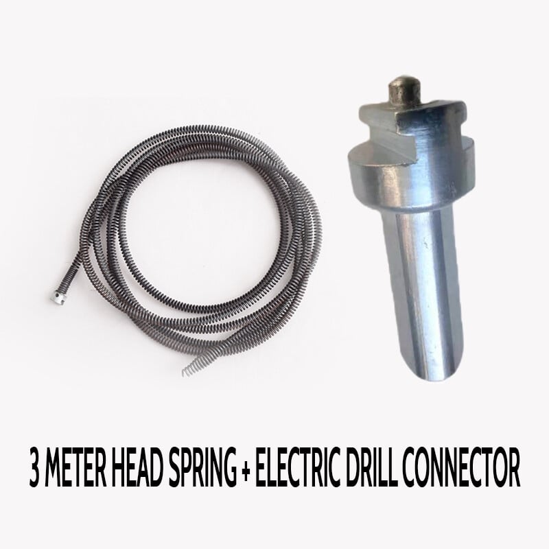 🚿 ¡50% DE DESCUENTO! 🎉 Muelle eléctrico para desatascador – Potente, Flexible y Ligero 🪠📦