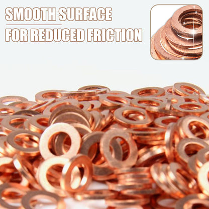 ⏳Time-Limited Special⏰100/200 PCS Copper Flat Washer Assortment Kit