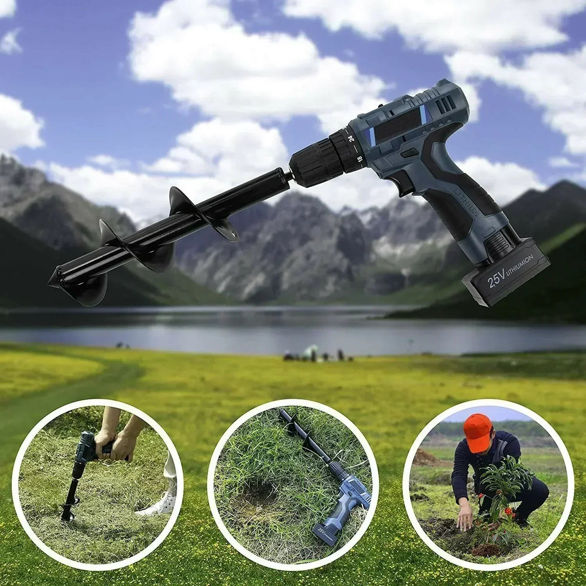 ⏳Time-Limited Special⏰Spiral Drill for Planting – Ready in 30 Seconds ⏱️🌿