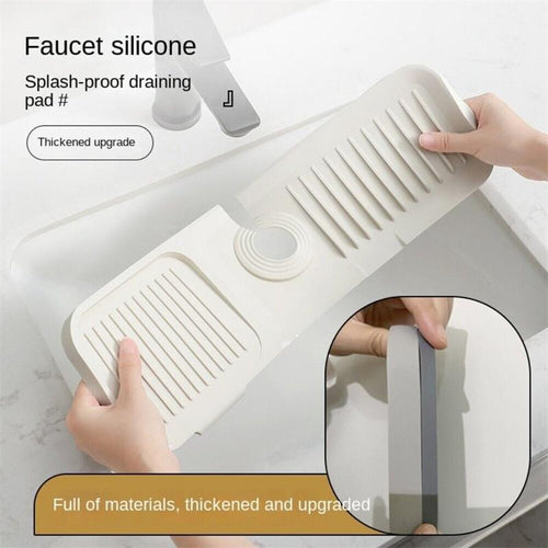 🚰💧 Kitchen Bathroom Faucet Sink Splash Guard Mat ✨
