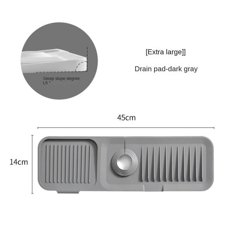 🚰💧 Kitchen Bathroom Faucet Sink Splash Guard Mat ✨