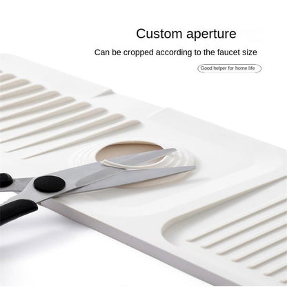 🚰💧 Kitchen Bathroom Faucet Sink Splash Guard Mat ✨
