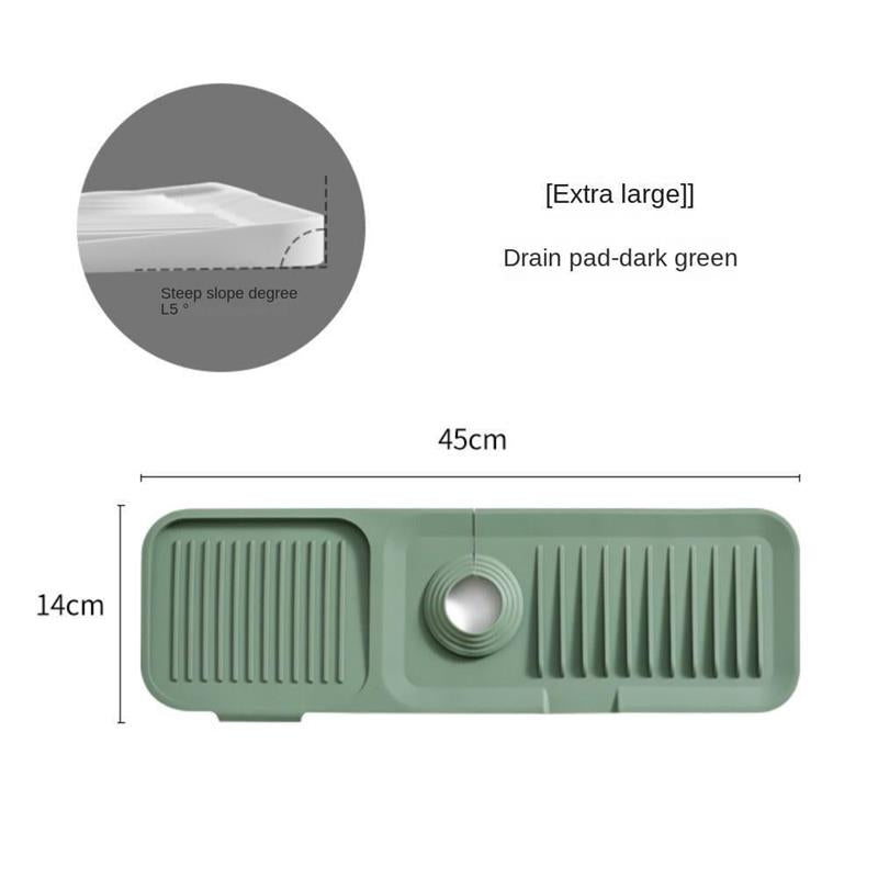 🚰💧 Kitchen Bathroom Faucet Sink Splash Guard Mat ✨