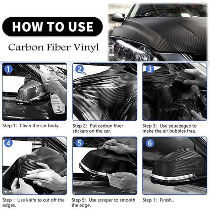 Carbon Fiber Vinyl Wrap for Cars