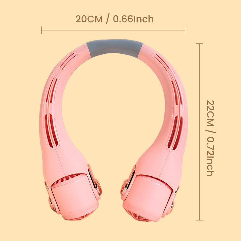 💨 Neck Air Conditioner Fan – Ultra-Quiet, Portable & 360° Rotating – Perfect for Summer 🌞