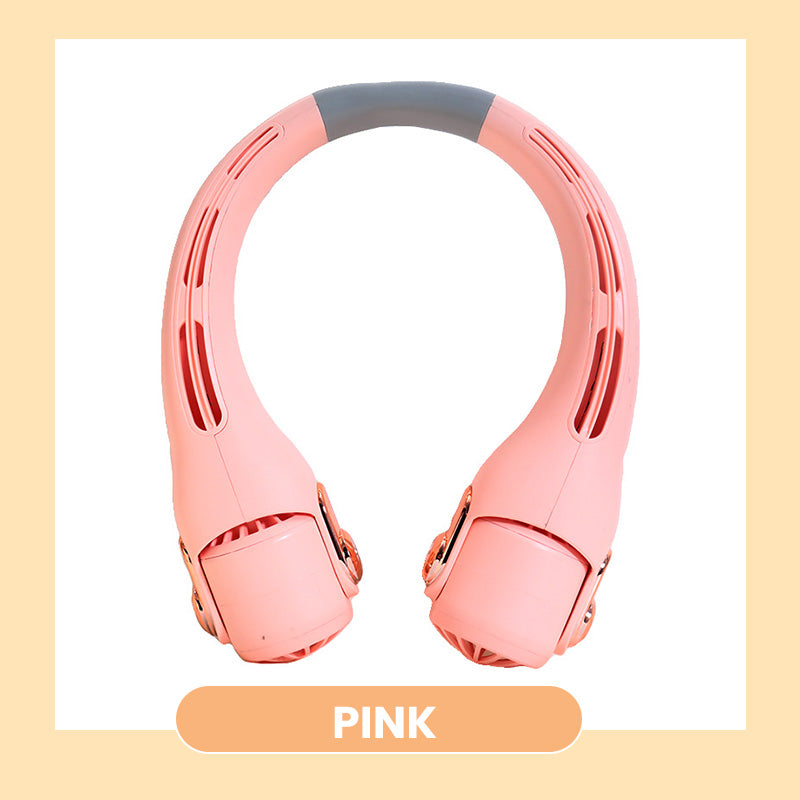 💨 Neck Air Conditioner Fan – Ultra-Quiet, Portable & 360° Rotating – Perfect for Summer 🌞