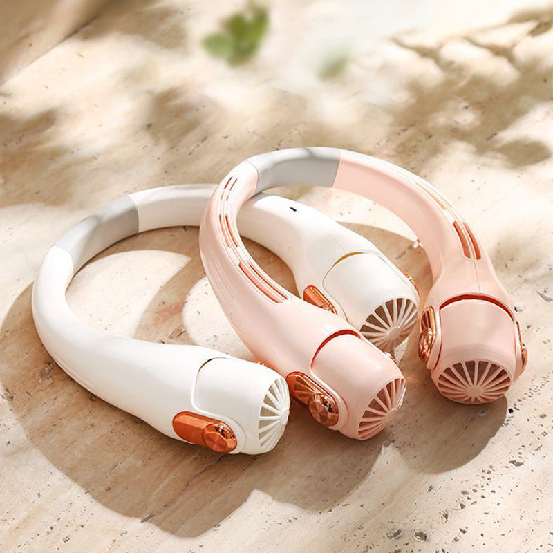💨 Neck Air Conditioner Fan – Ultra-Quiet, Portable & 360° Rotating – Perfect for Summer 🌞