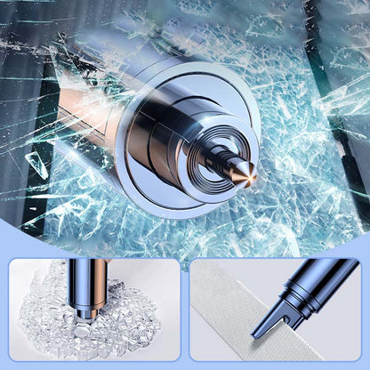 🚙50% OFF NOW! Emergency Car Window Breaker Seatbelt Cutter Tool – Portable 2 in 1 Car Escape Tool, Safety Emergency Hammer for Vehicle Accident Rescue