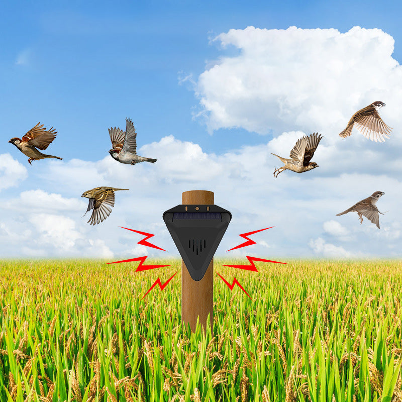 🌾50% OFF NOW! Waterproof Solar Outdoor Bird Repeller‑Timing Ultrasonic Bird Deterrent, Solar‑Powered Bird Scarer for Garden Orchard Crop Protection
