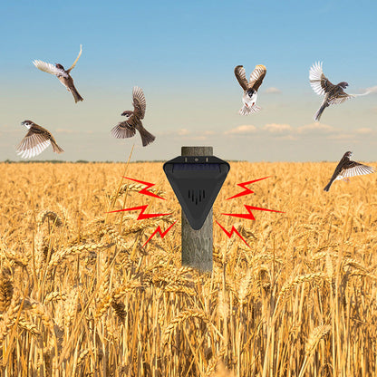 🌾50% OFF NOW! Waterproof Solar Outdoor Bird Repeller‑Timing Ultrasonic Bird Deterrent, Solar‑Powered Bird Scarer for Garden Orchard Crop Protection