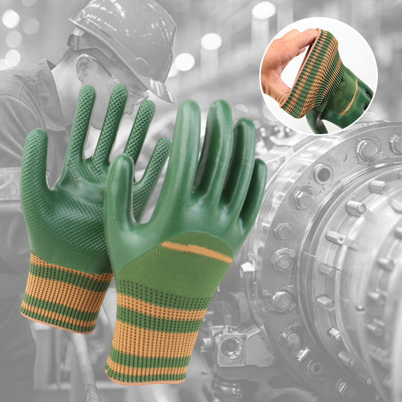 💥 50% OFF🎁 Rubber Coated Work Gloves with Knit Wrist Cuff