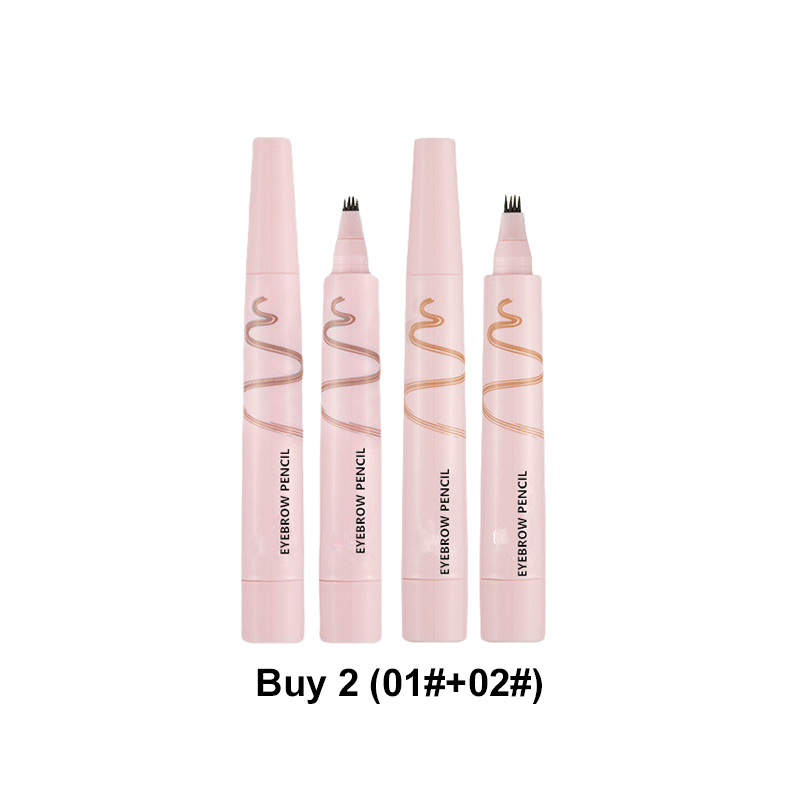 🔥2026 HOT SALE🥳💞50K+ SOLD!💞Waterproof Four-Prong Brow Pencil