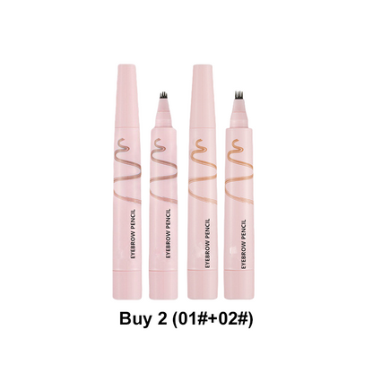 🔥2026 HOT SALE🥳💞50K+ SOLD!💞Waterproof Four-Prong Brow Pencil