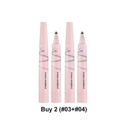 🔥2026 HOT SALE🥳💞50K+ SOLD!💞Waterproof Four-Prong Brow Pencil
