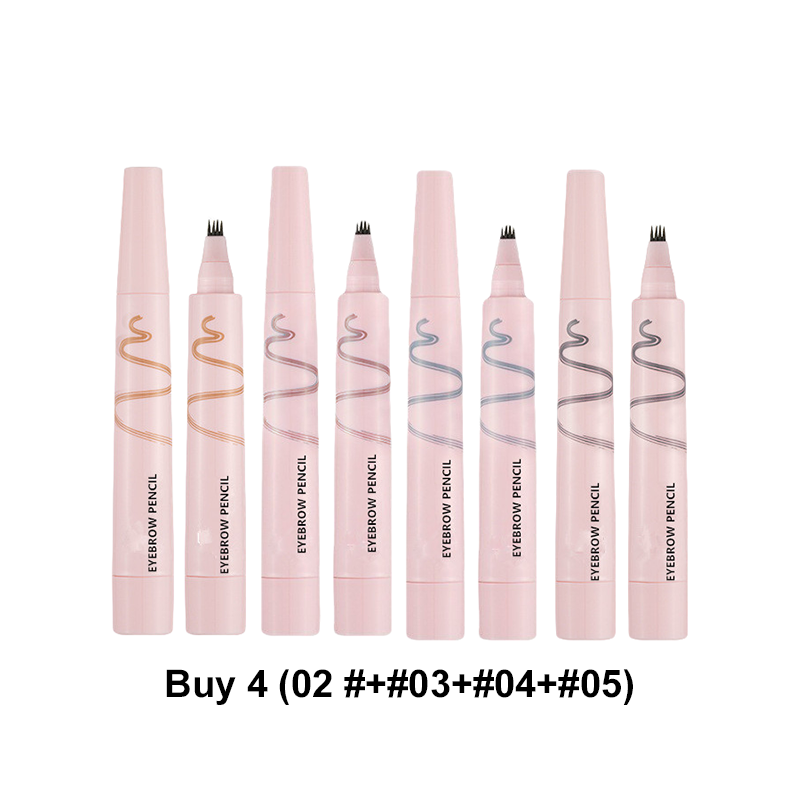 🔥2026 HOT SALE🥳💞50K+ SOLD!💞Waterproof Four-Prong Brow Pencil