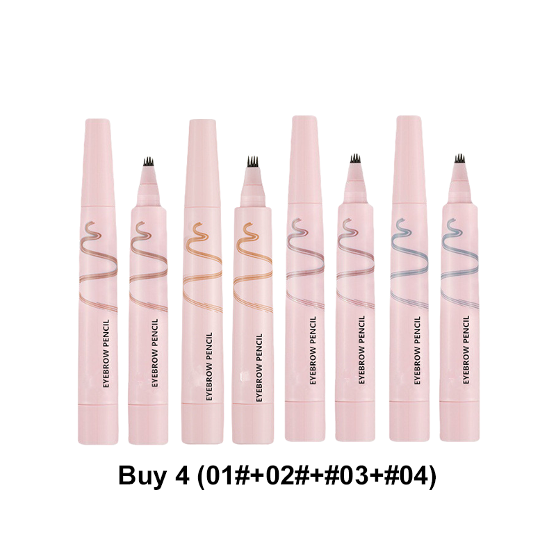 🔥2026 HOT SALE🥳💞50K+ SOLD!💞Waterproof Four-Prong Brow Pencil