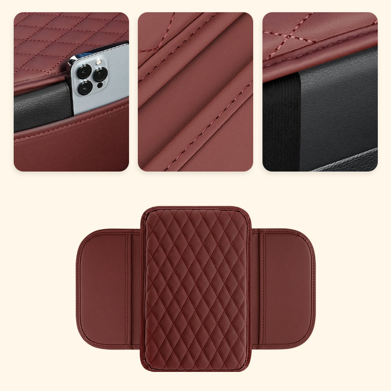 Universal Faux Leather Booster Cushion for Car Armrest Box