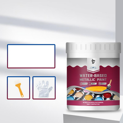 ⏳⏰Rust Converter Metallic Paint – One coat stops rust, no sanding, no fumes. Dries to a sleek metal finish. Perfect for garden tools & gates. 🔨🛡️