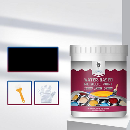 ⏳⏰Rust Converter Metallic Paint – One coat stops rust, no sanding, no fumes. Dries to a sleek metal finish. Perfect for garden tools & gates. 🔨🛡️