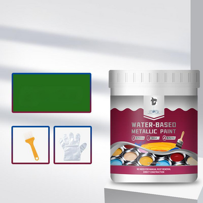 ⏳⏰Rust Converter Metallic Paint – One coat stops rust, no sanding, no fumes. Dries to a sleek metal finish. Perfect for garden tools & gates. 🔨🛡️