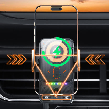 🔥HOT SALE 50% OFF🎁⚡Over 50K sold! 📱Smart 2-in-1 Car Rotating Mobile Phone Holder & Wireless Charger⚡