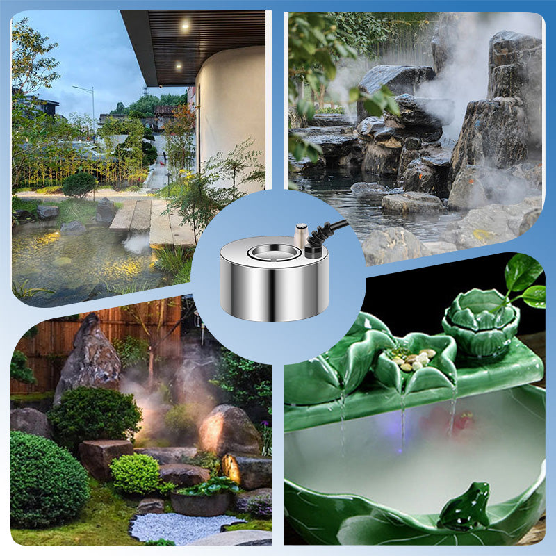 🥳2026 HOT SALE🥳💞50K+ SOLD! 🎃✨ 50% OFF! 12-LED Ultrasonic Mist Maker Fogger – Creates cool mist & colourful lights for Halloween décor, humidifiers & fountains. Quiet operation – just plug & play! 👻💧