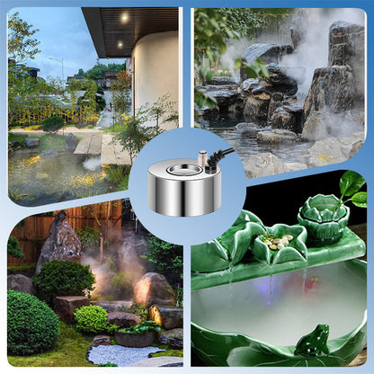 🥳2026 HOT SALE🥳💞50K+ SOLD! 🎃✨ 50% OFF! 12-LED Ultrasonic Mist Maker Fogger – Creates cool mist & colourful lights for Halloween décor, humidifiers & fountains. Quiet operation – just plug & play! 👻💧