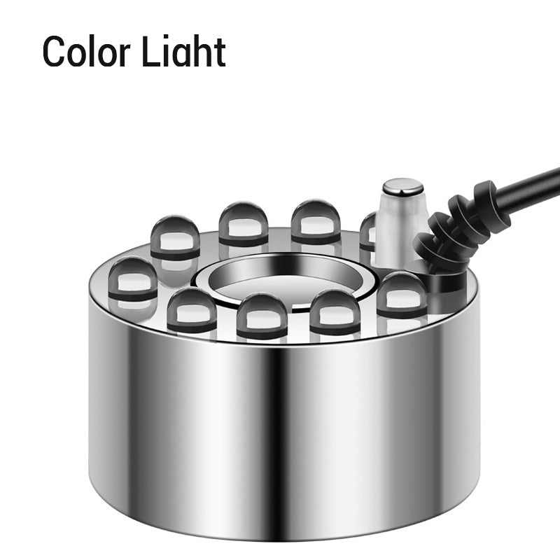 🥳2026 HOT SALE🥳💞50K+ SOLD! 🎃✨ 50% OFF! 12-LED Ultrasonic Mist Maker Fogger – Creates cool mist & colourful lights for Halloween décor, humidifiers & fountains. Quiet operation – just plug & play! 👻💧