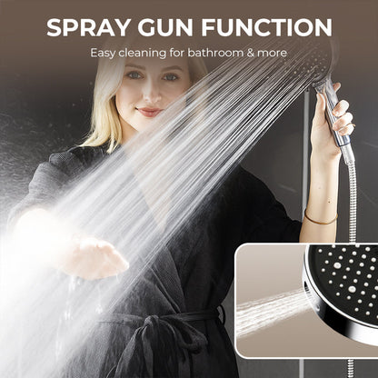 Adjustable High-Pressure Rain Showerhead