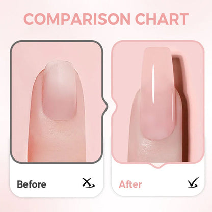 💎 BUY 1 GET 1 FREE! 💎 2-in-1 Self-Leveling Nail Builder Gel – Base + Builder in One, 15s Quick Cure for Salon-Quality Nails at Home
