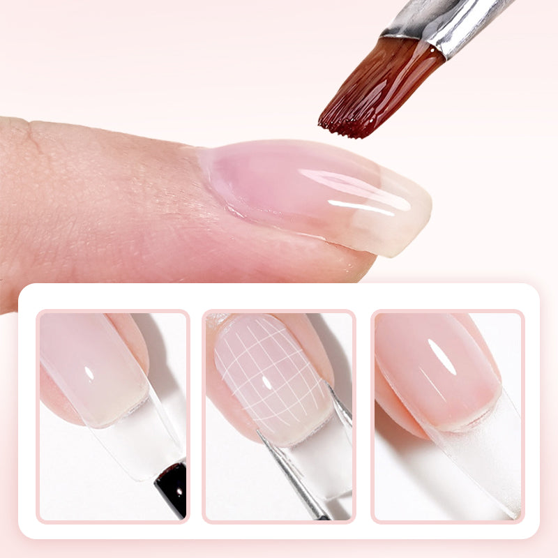 💎 BUY 1 GET 1 FREE! 💎 2-in-1 Self-Leveling Nail Builder Gel – Base + Builder in One, 15s Quick Cure for Salon-Quality Nails at Home