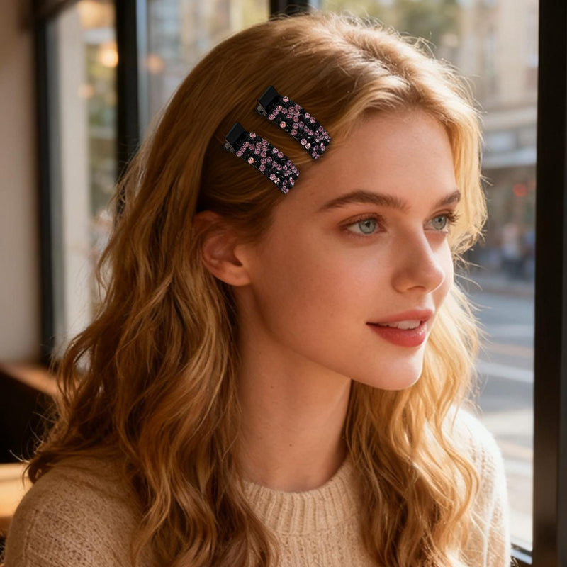 💕Last Day 49% OFF💕Rhinestone Hair Clip for Bangs