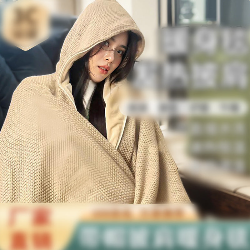 🎉Christmas Sale - 50% OFF🔥Portable Heated Hooded Blanket Shawl